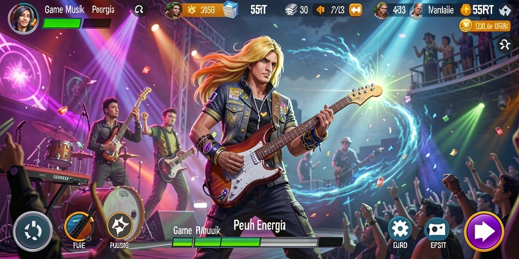 Gameplay interaktif 55RT yang menghadirkan pengalaman musik unik.