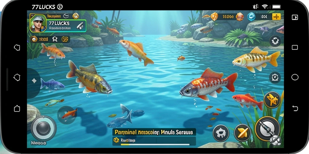 Tangkapan ikan terbaik dalam gameplay 77LUCKS yang seru.