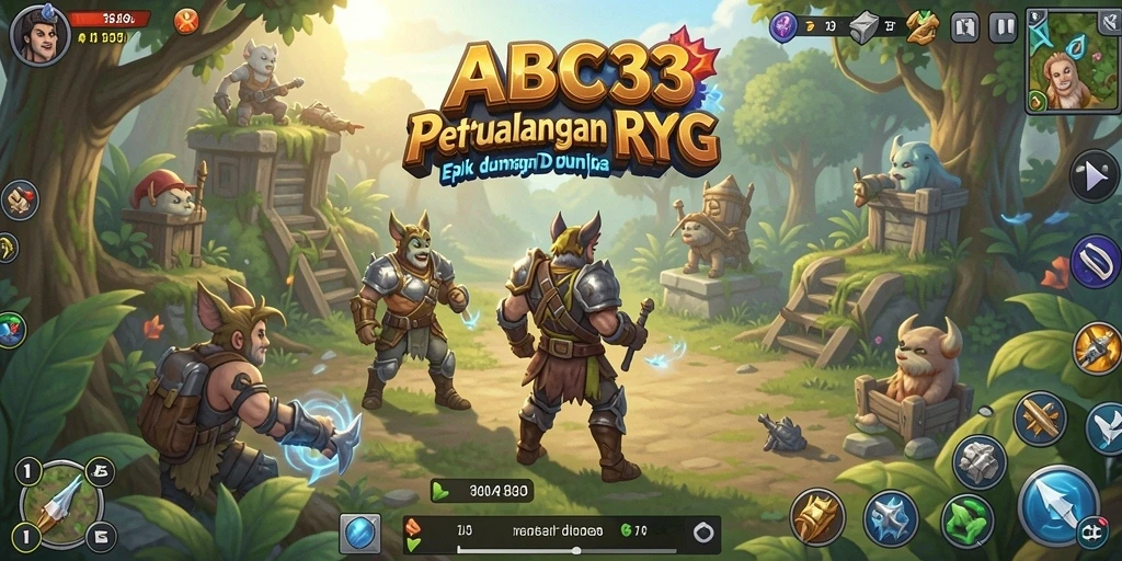 Tampilan gameplay RPG yang mendebarkan dan penuh aksi.