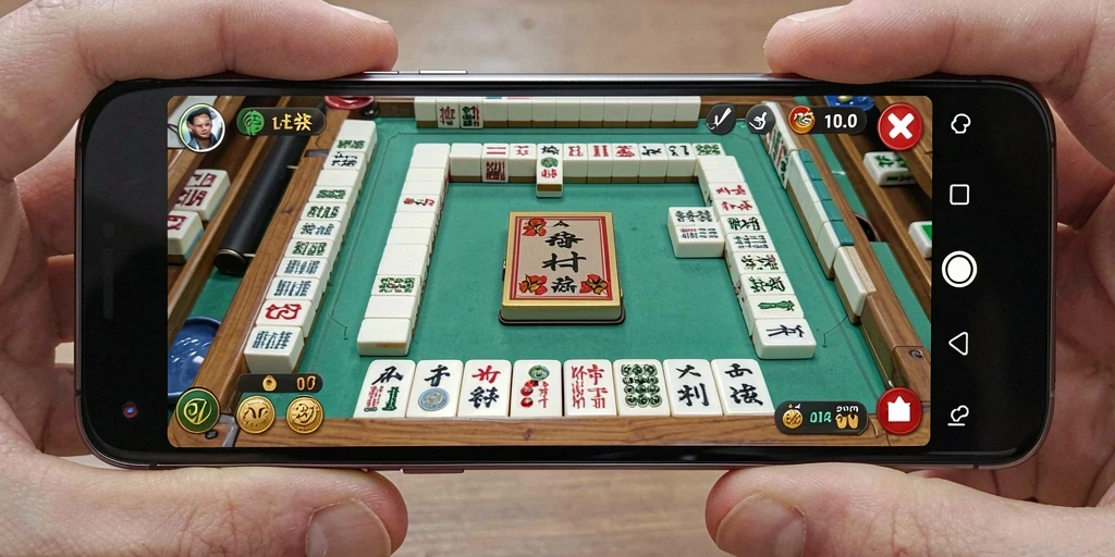 Screenshot utama AFAF menampilkan gameplay Mahjong yang menarik.