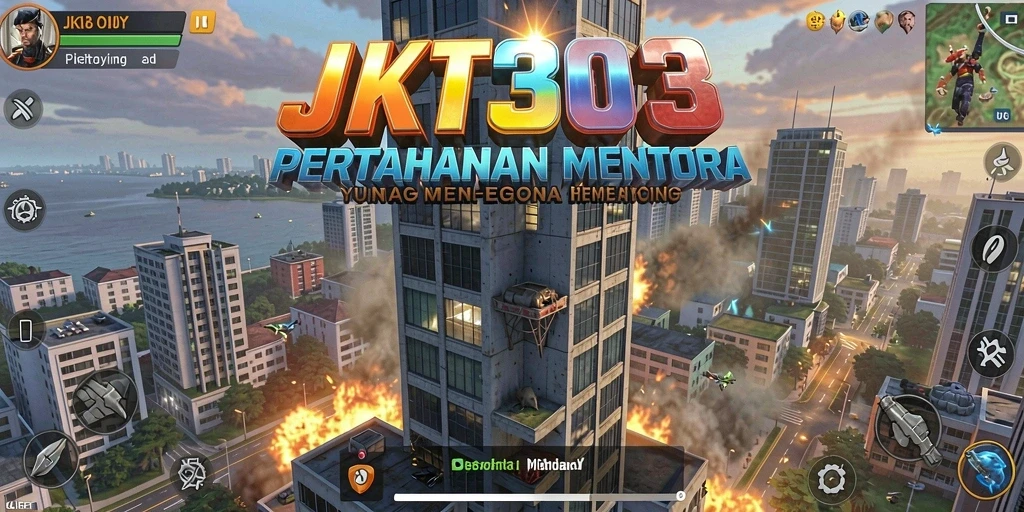 Gameplay JKT303 Tower Defense yang menegangkan dan seru.