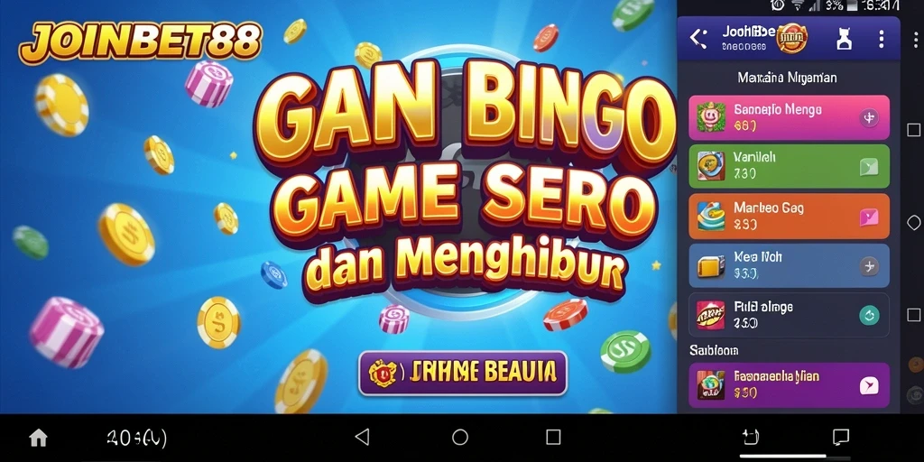 Tampilan gameplay seru di JOINBET88 menunjukkan keseruan Bingo.