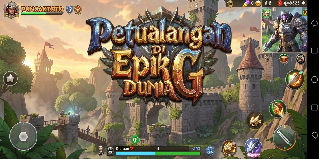 Tangkapan layar PUNCAKTOTO menampilkan aksi pertarungan yang seru dan visual menawan.