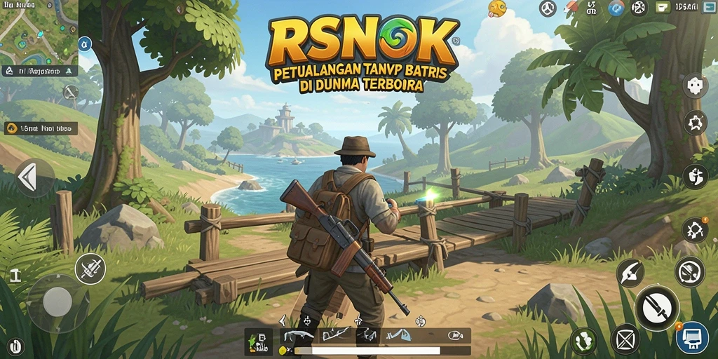 Screenshot gameplay dari RSNOK menunjukkan penjelajahan yang mendebarkan.