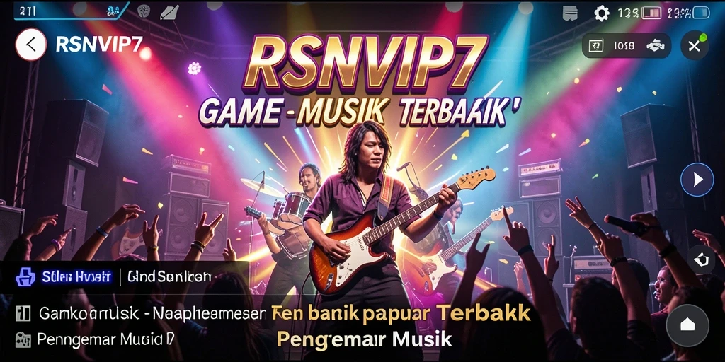Tampilan gameplay RSNVIP7 yang seru dan interaktif dalam bermain musik.