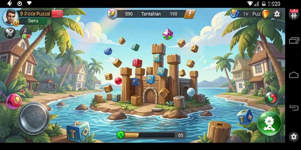 Screenshot gameplay S80 menampilkan tantangan Puzzle yang menarik.