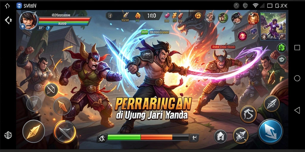 Tangkapan layar SVIPSIDN menampilkan aksi pertarungan yang mendebarkan.